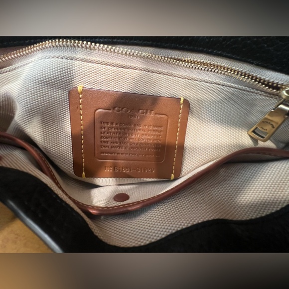 Coach 1941 Page 27 Crossbody/shoulder bag Rivets Black Leather style 31929 - Picture 6 of 10